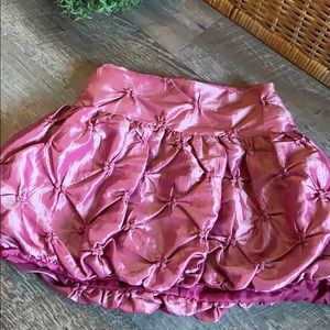 Quilted Satin Skirt